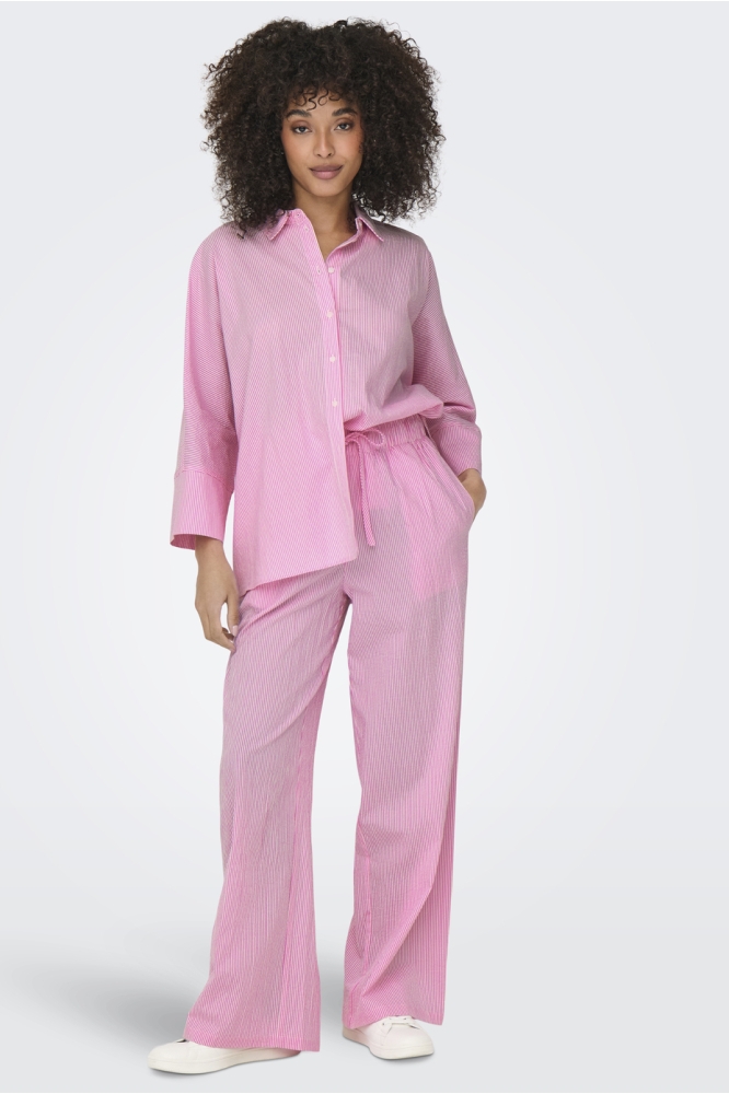 ONLAUGUSTA SHIRT WVN 15347661 BONBON/CLOUD DANCER